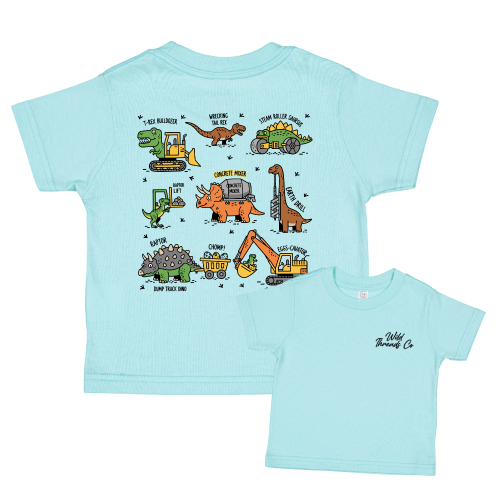 Dinosaur Construction Tee – Wild Threads Co