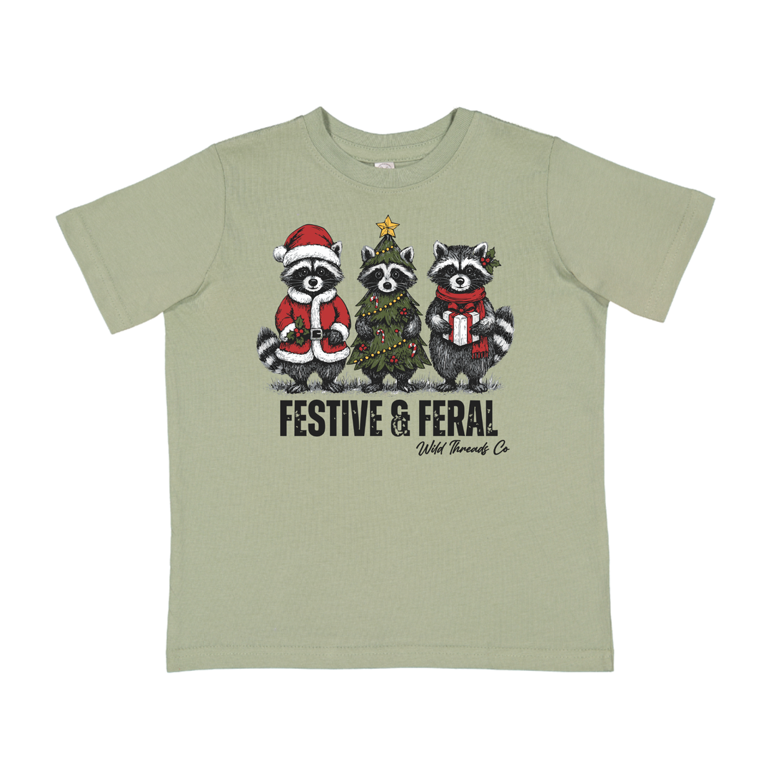Festive & Feral Tee (Front)