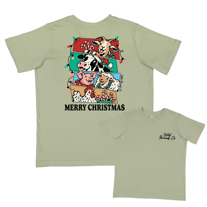 Farm Animals Christmas Tee