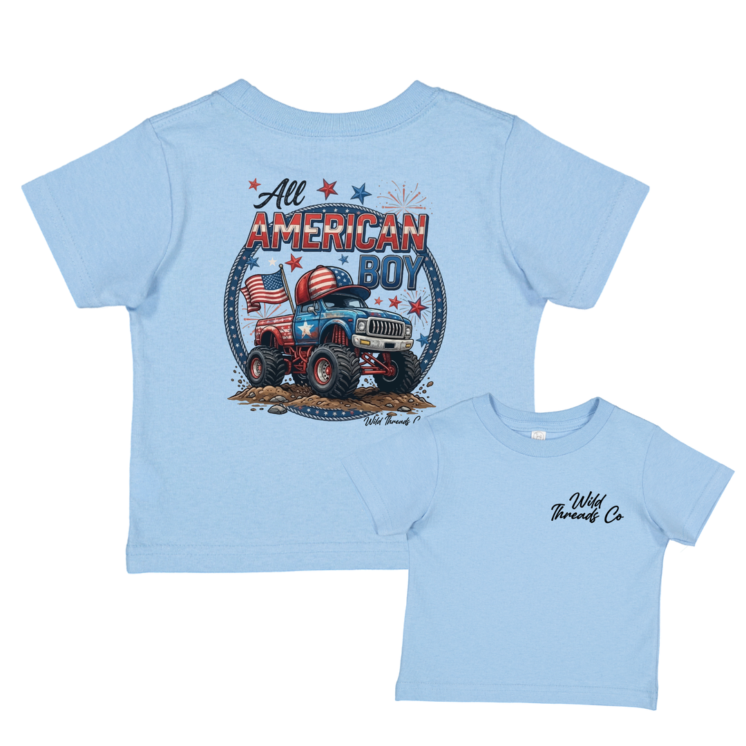 FREE All American Boy Monster Truck Tee *Add Any Additional Item To Cart To Unlock FREE Price*