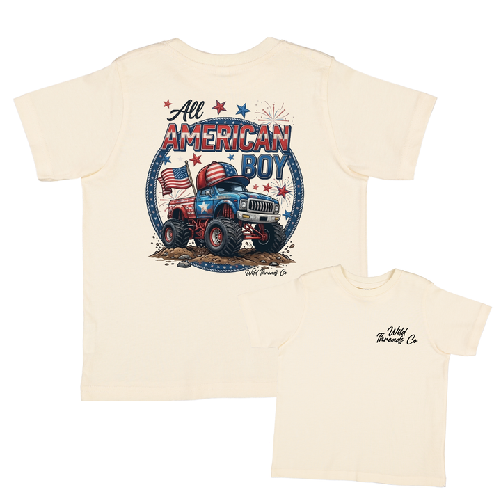 FREE All American Boy Monster Truck Tee *Add Any Additional Item To Cart To Unlock FREE Price*