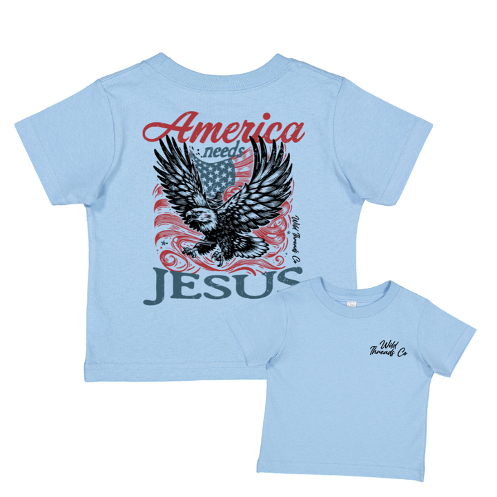 FREE America Needs Jesus Tee *Add Any Additional Item To Cart To Unlock FREE Price*