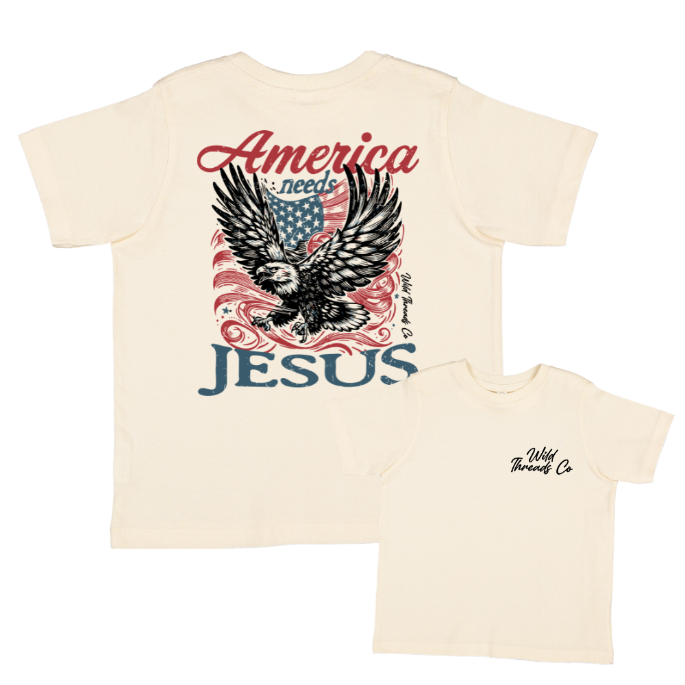 FREE America Needs Jesus Tee *Add Any Additional Item To Cart To Unlock FREE Price*