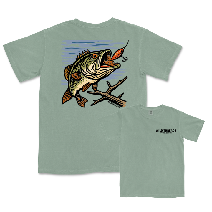 $5 Bass Fishing Lure - Men's Tee *Add Any Additional Item To Cart To Unlock $5 Price*