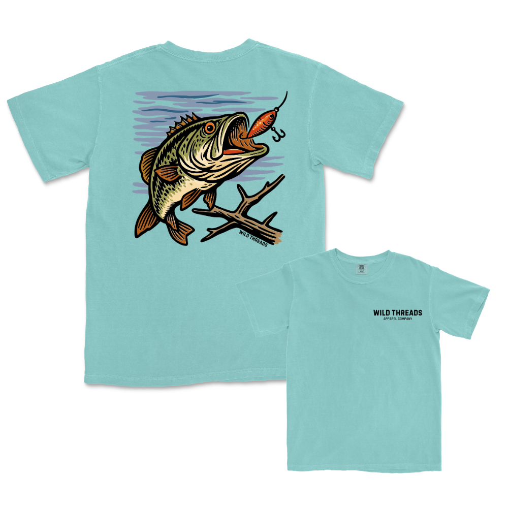 $5 Bass Fishing Lure - Men's Tee *Add Any Additional Item To Cart To Unlock $5 Price*