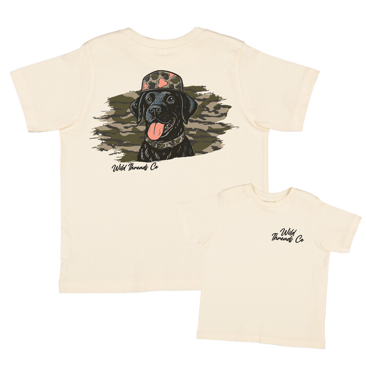 Black Lab Camo Hat Tee