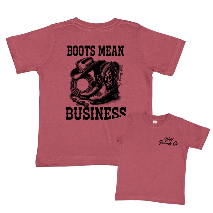 FREE Boots Mean Business Tee *Add Any Additional Item To Cart To Unlock FREE Price*