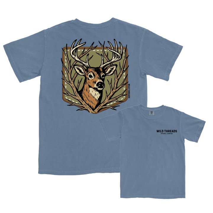 Buck Head Patch - Men's Tee