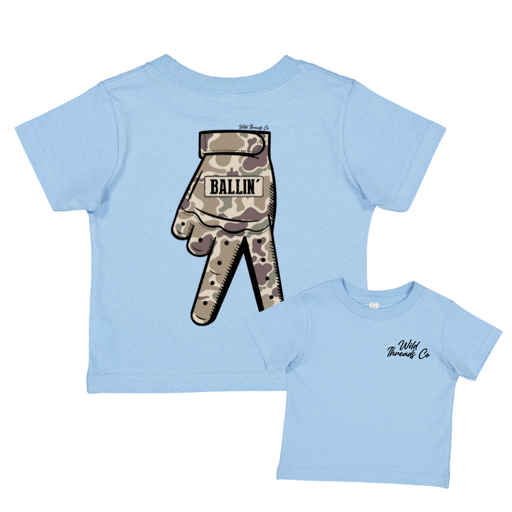 FREE Camo Baseball Glove Tee *Add Any Additional Item To Cart To Unlock FREE Price*
