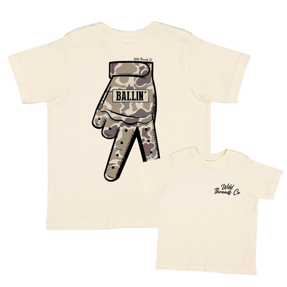 FREE Camo Baseball Glove Tee *Add Any Additional Item To Cart To Unlock FREE Price*