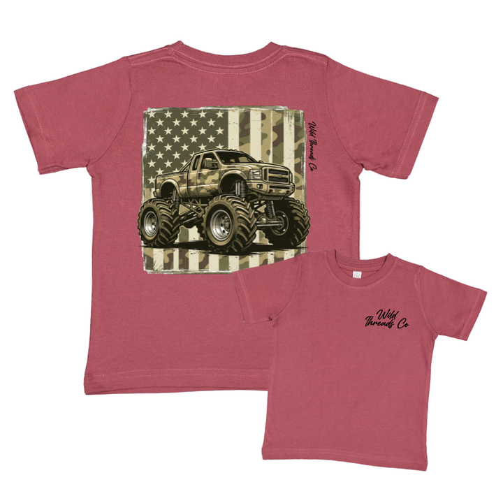 FREE Camo Monster Truck Tee *Add Any Additional Item To Cart To Unlock FREE Price*