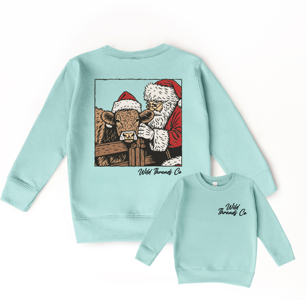 Christmas Cow Sweatshirt