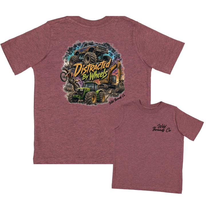 Distracted By Wheels Tee