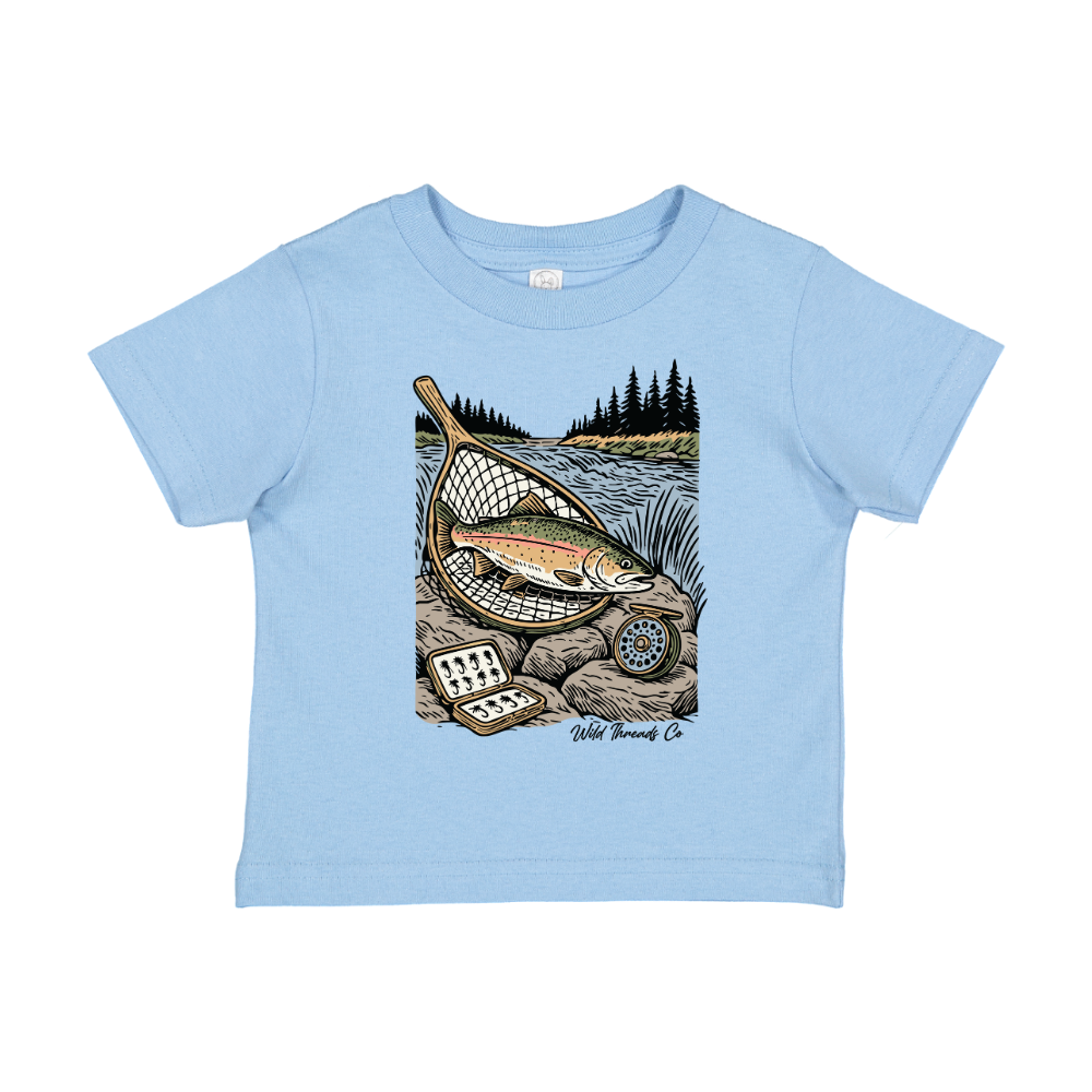 FREE Fly Fishing Trout Tee - Front Design *Add Any Additional Item To Cart To Unlock FREE Price*