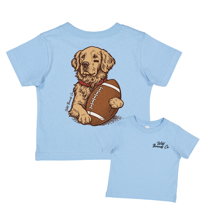 Golden Retriever Football Tee