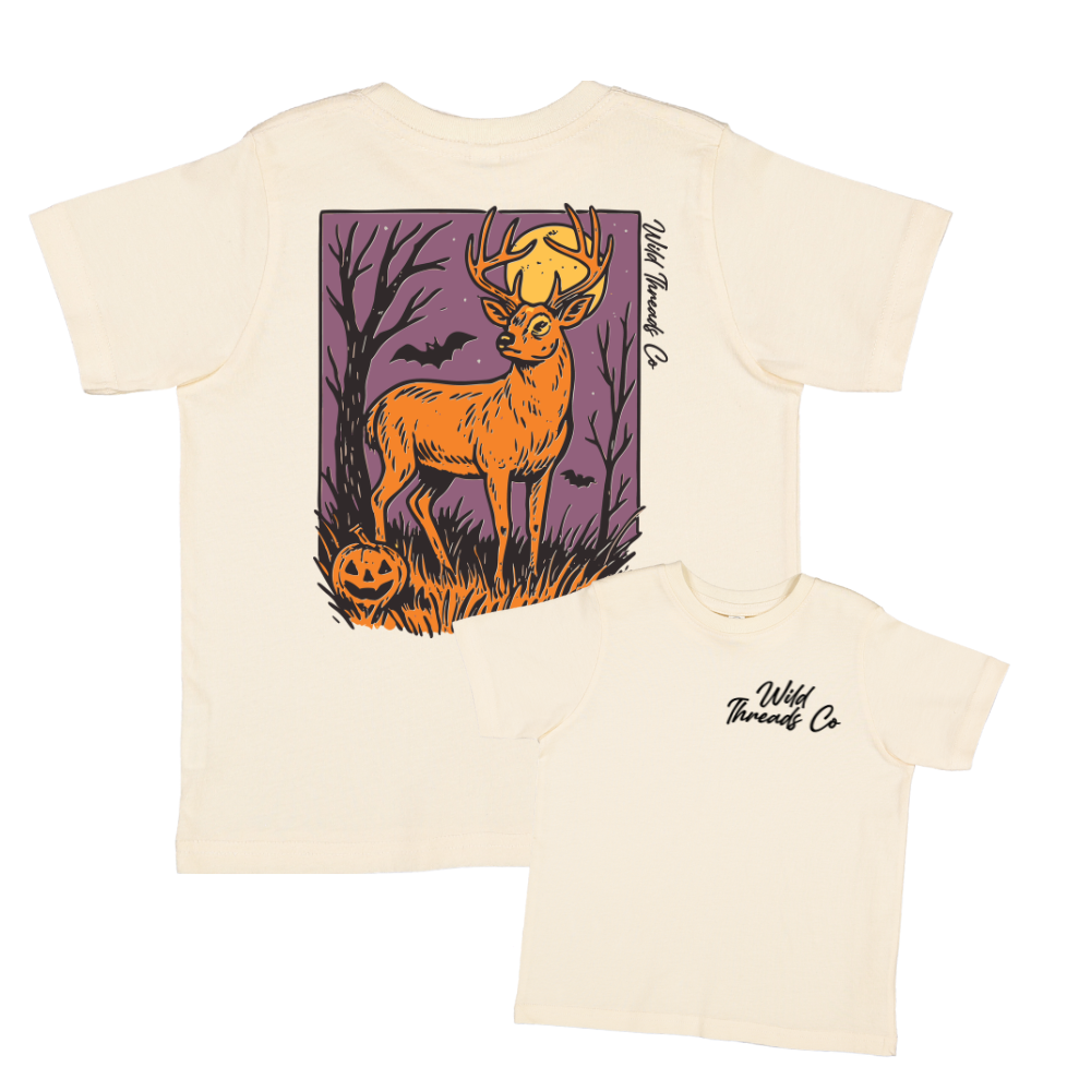 Halloween Deer Purple Tee