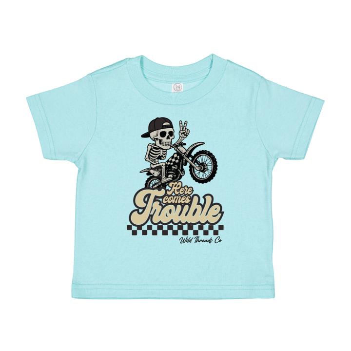 FREE Here Comes Trouble Tee - Front Design *Add Any Additional Item To Cart To Unlock FREE Price*