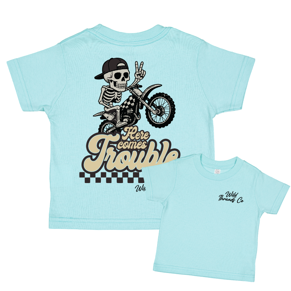 $5 Here Comes Trouble Tee *Add Any Additional Item To Cart To Unlock $5 Price*