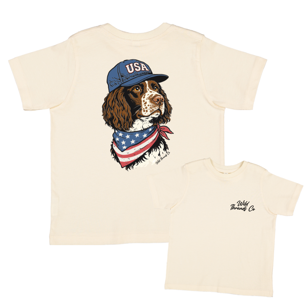 FREE Patriotic English Springer Spaniel Tee *Add Any Additional Item To Cart To Unlock FREE Price*