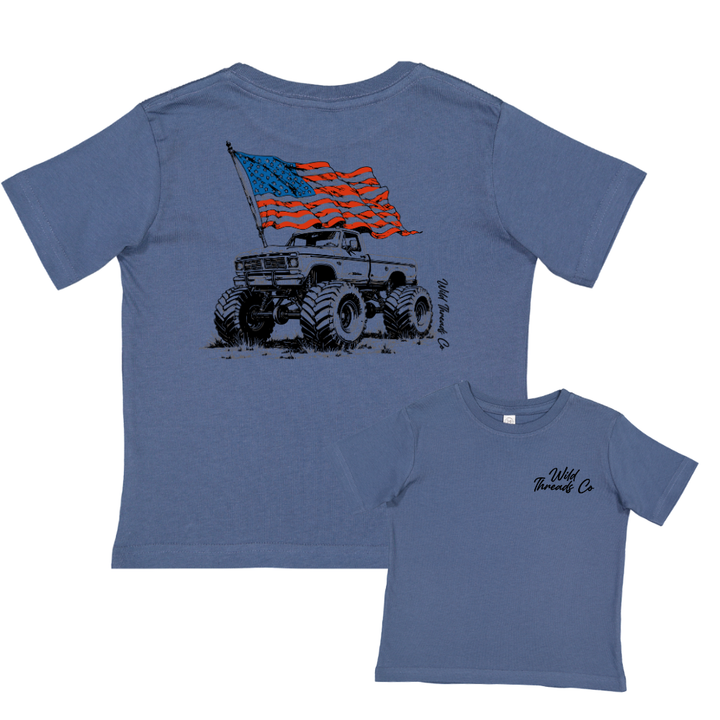 FREE Patriotic Monster Truck Tee *Add Any Additional Item To Cart To Unlock FREE Price*