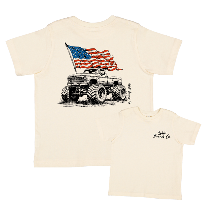 FREE Patriotic Monster Truck Tee *Add Any Additional Item To Cart To Unlock FREE Price*