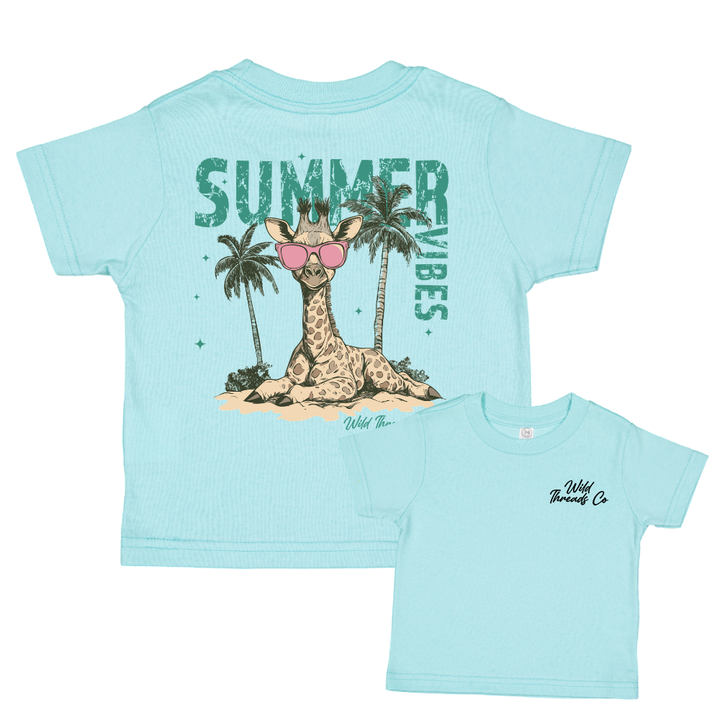 Summer Vibes Giraffe Tee
