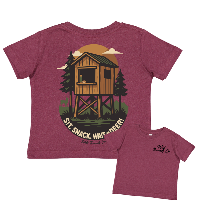 Sit. Snack. Wait on Deer Tee