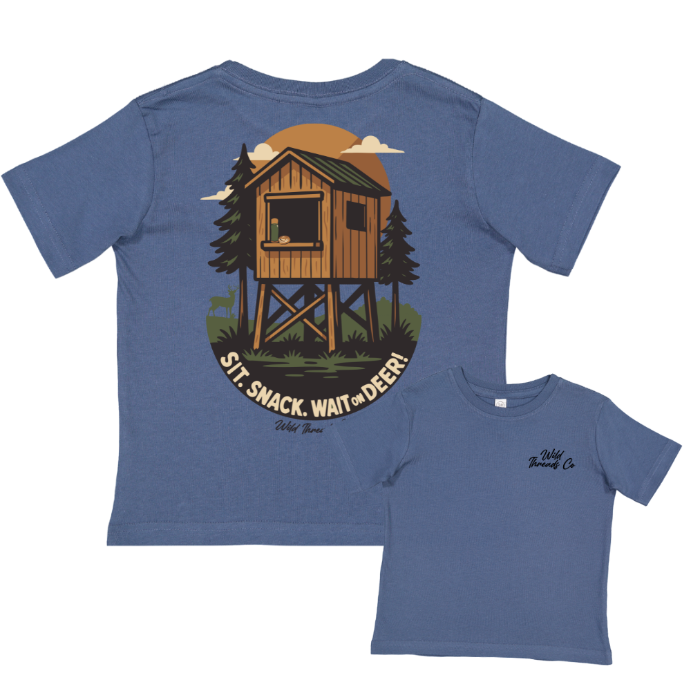 Sit. Snack. Wait on Deer Tee