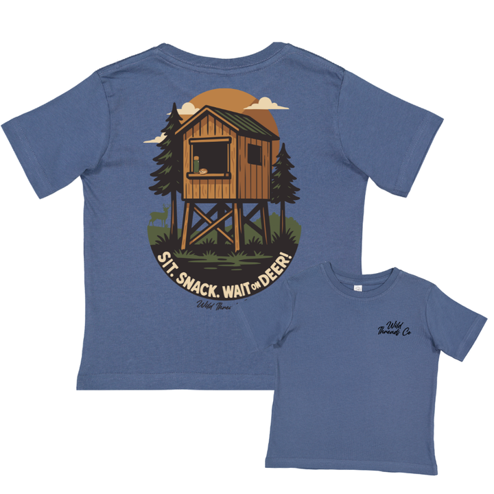 Sit. Snack. Wait on Deer Tee