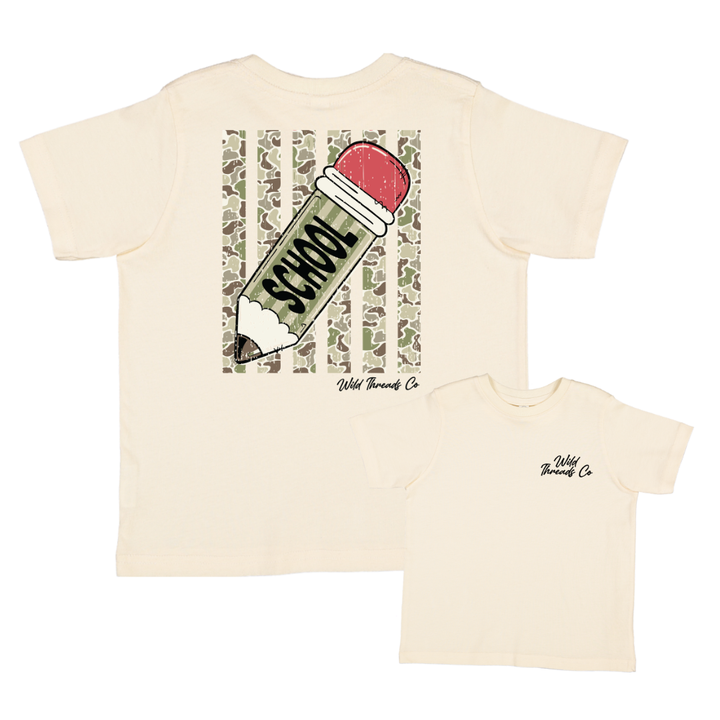 Striped Camo Pencil Tee