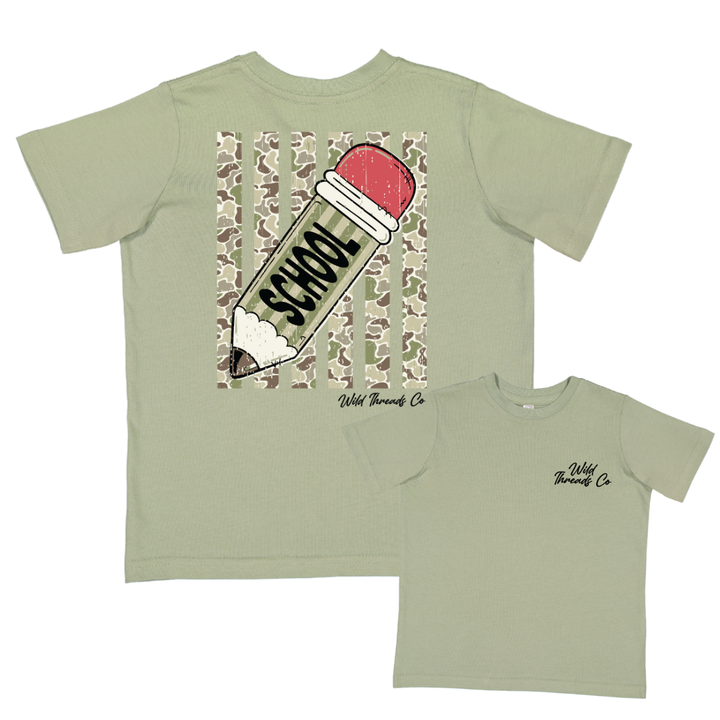 Striped Camo Pencil Tee