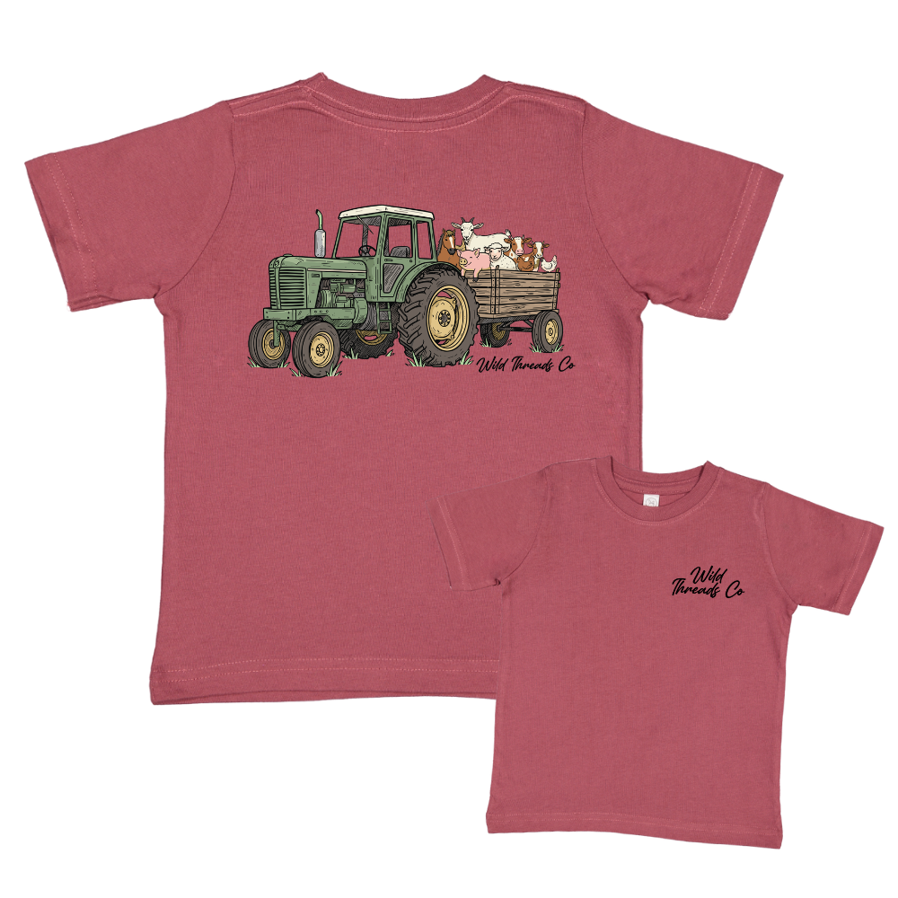 FREE Tractor Farm Animals Tee *Add Any Additional Item To Cart To Unlock FREE Price*