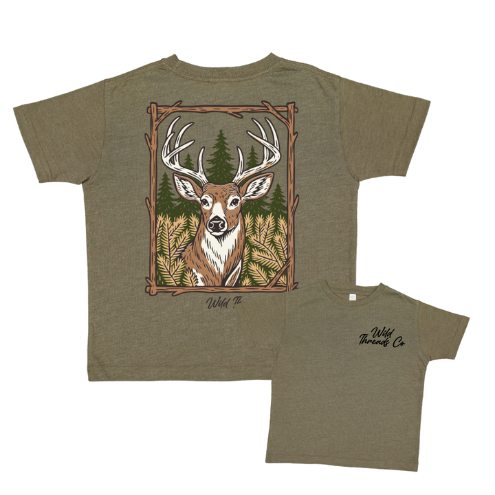 Whitetail Deer Wooden Tee